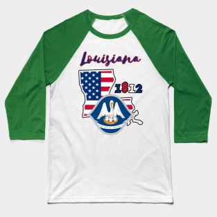 State of Louisiana USA Baseball T-Shirt